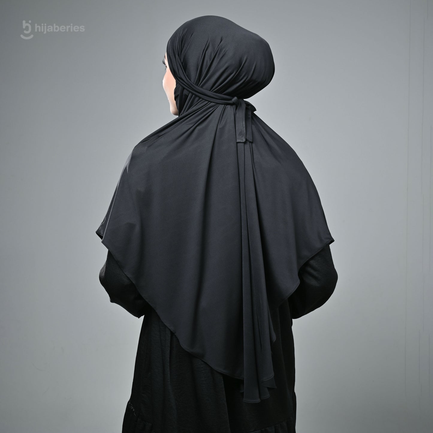 French Khimar Reguler - Black