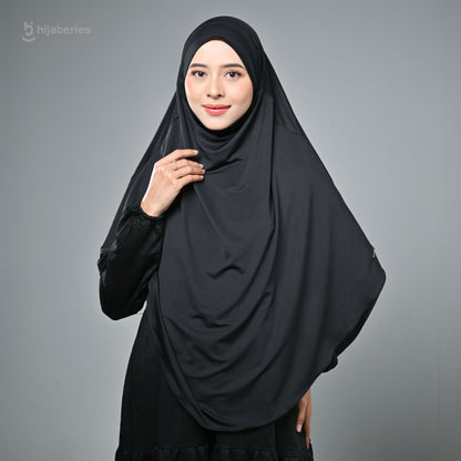 French Khimar Reguler - Black