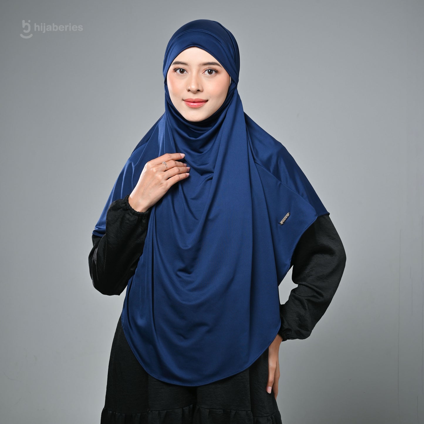 French Khimar Reguler - Navy