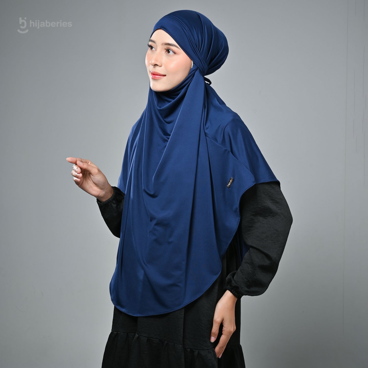 French Khimar Reguler - Navy