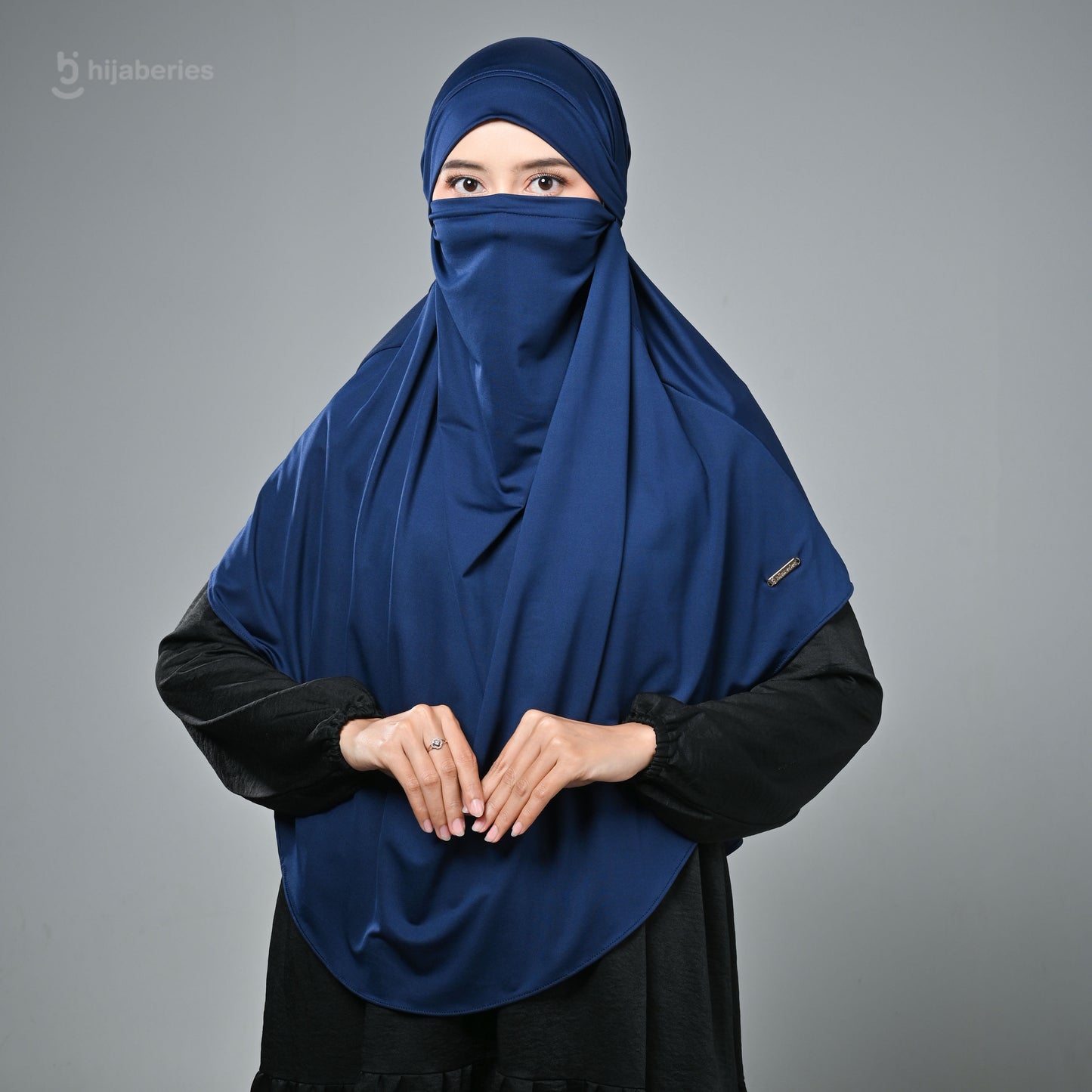 French Khimar Reguler - Navy