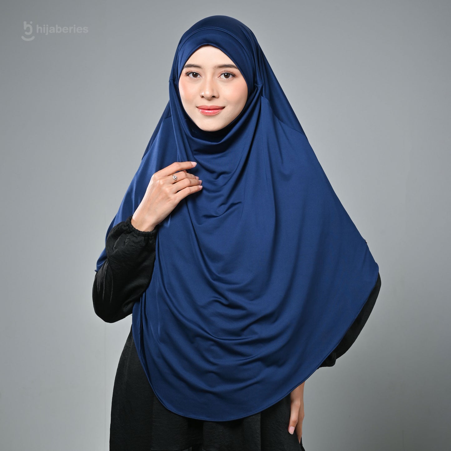 French Khimar Reguler - Navy