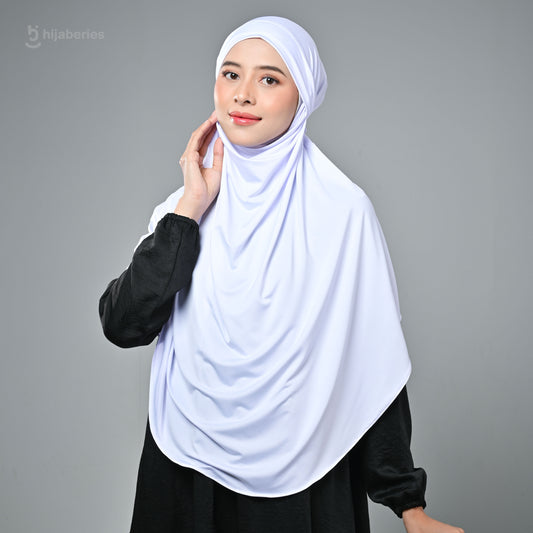 French Khimar Reguler - White