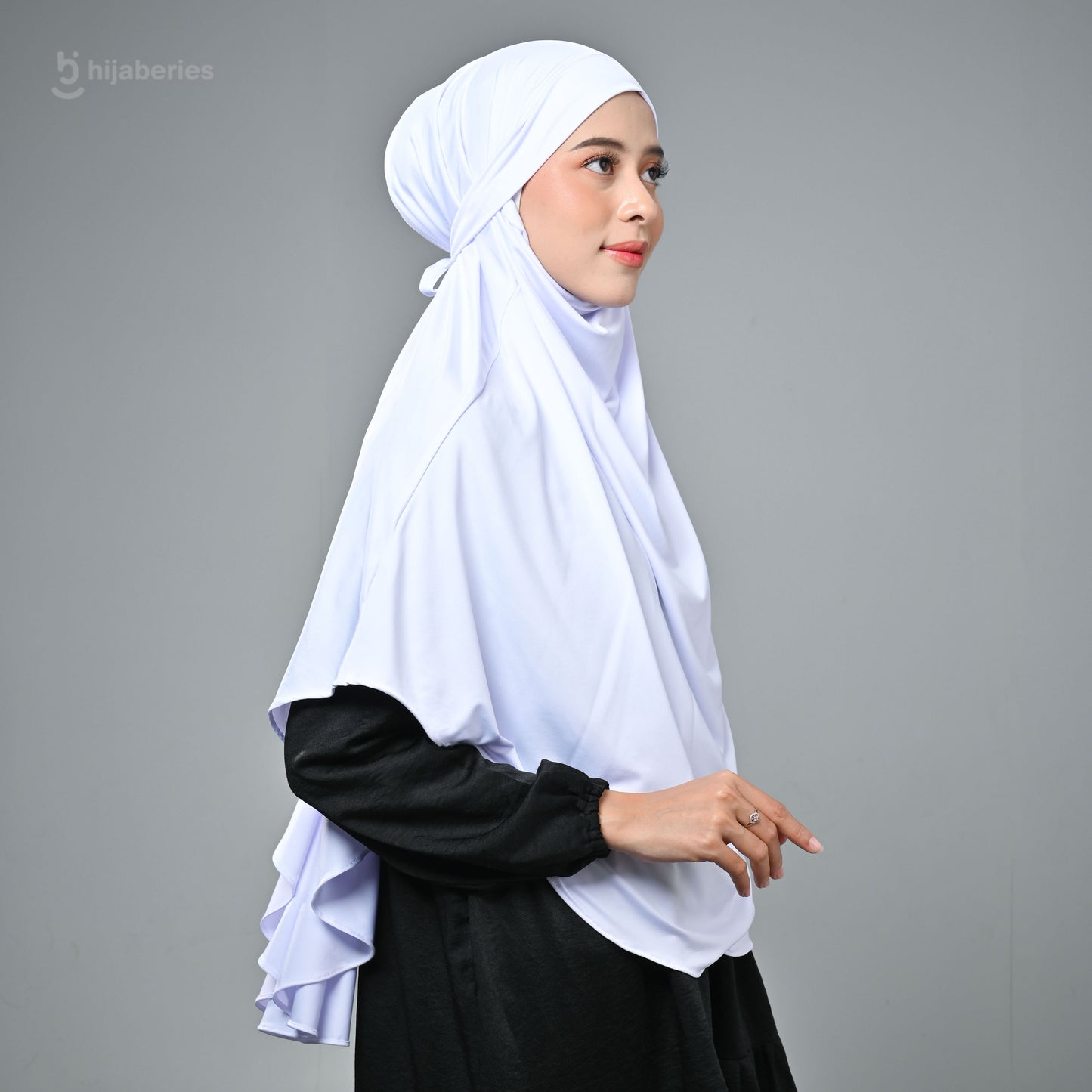 French Khimar Reguler - White