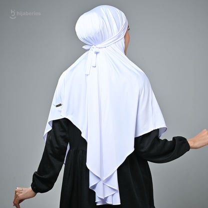 French Khimar Reguler - White