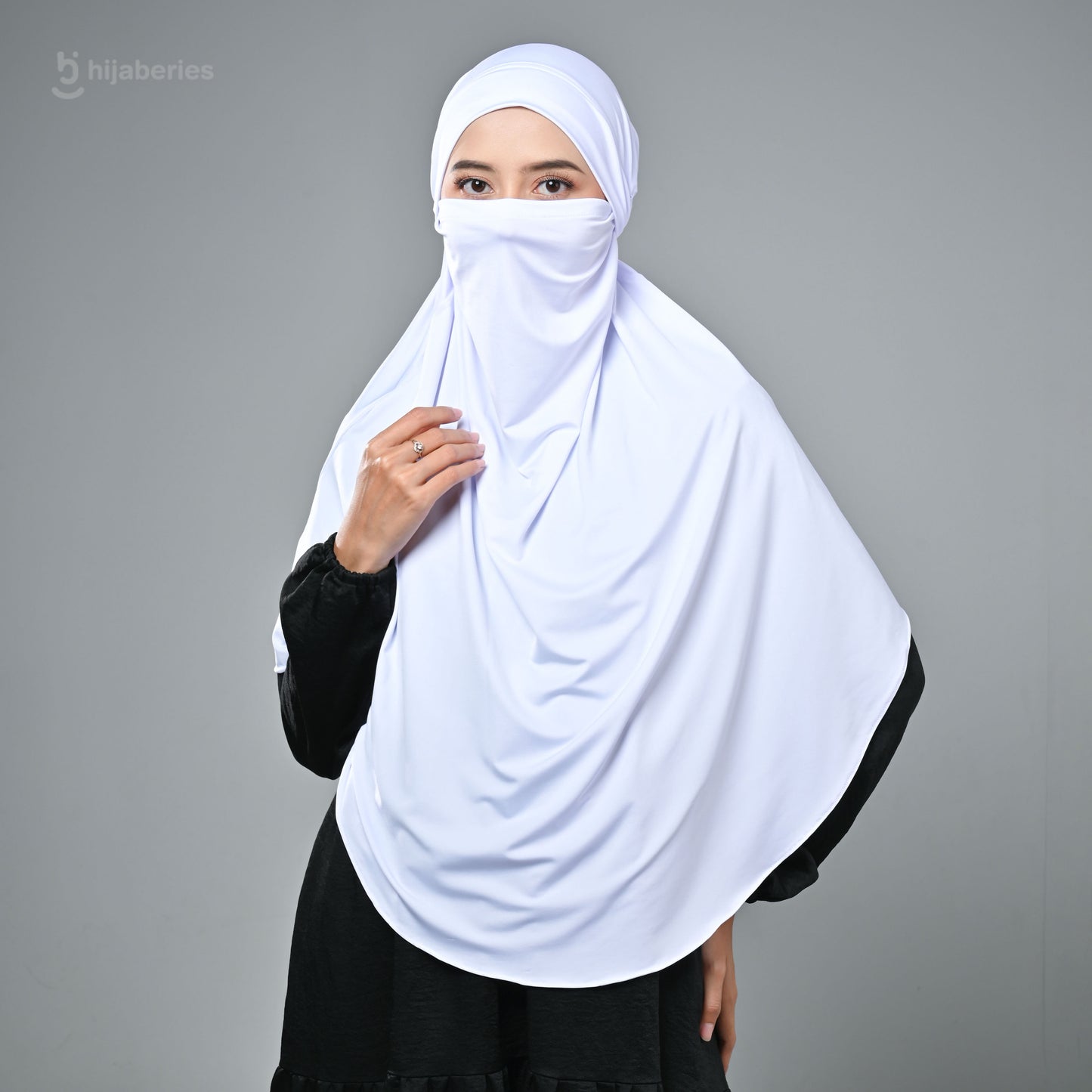 French Khimar Reguler - White