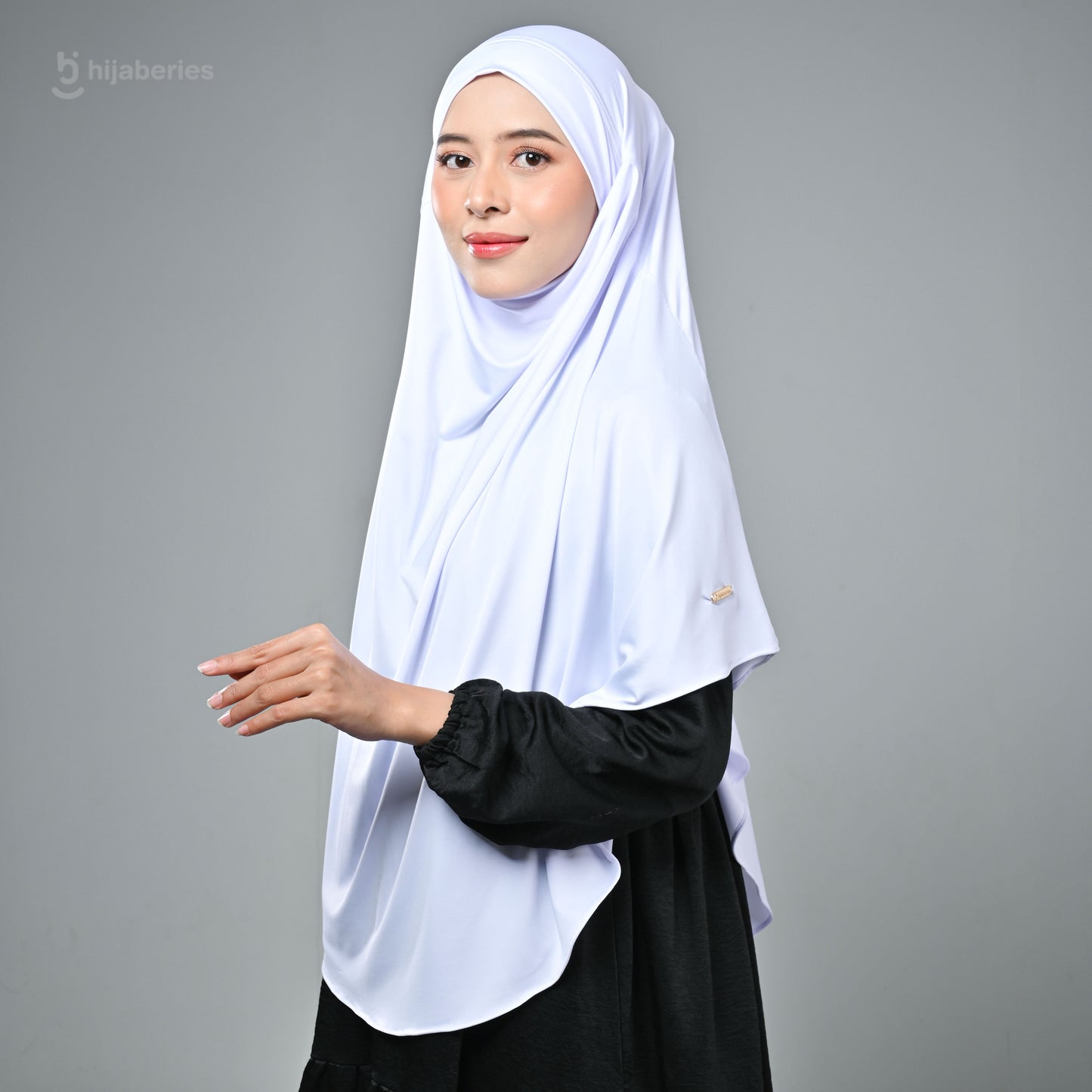 French Khimar Reguler - White