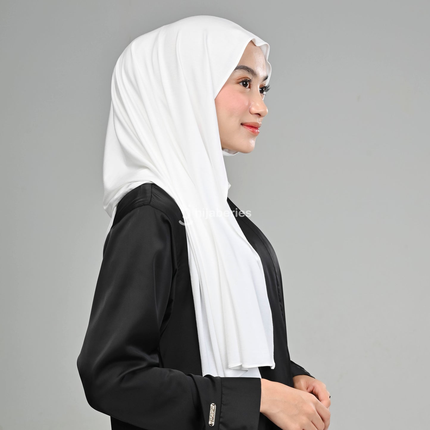Kesa Tencel Pashmina Kaos Hijaberies - Broken White