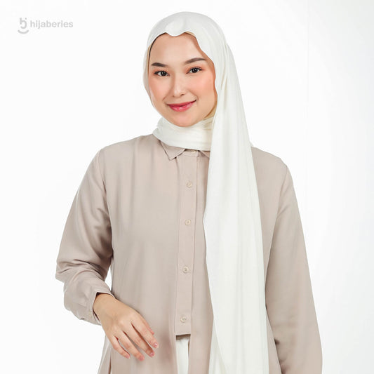 Kesa Pashmina Kaos Hijaberies - Broken White