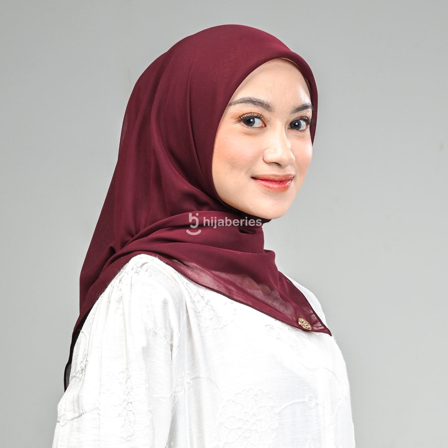 Paris Basic Japan Soft Touch Neci 4 Sisi Hijaberies - Burgundy