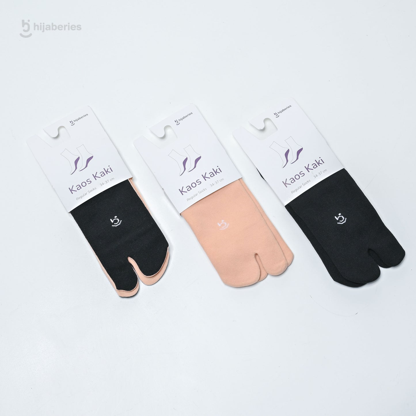 Reguler Jempol Sock (Full Cream) - Kaos Kaki Wanita