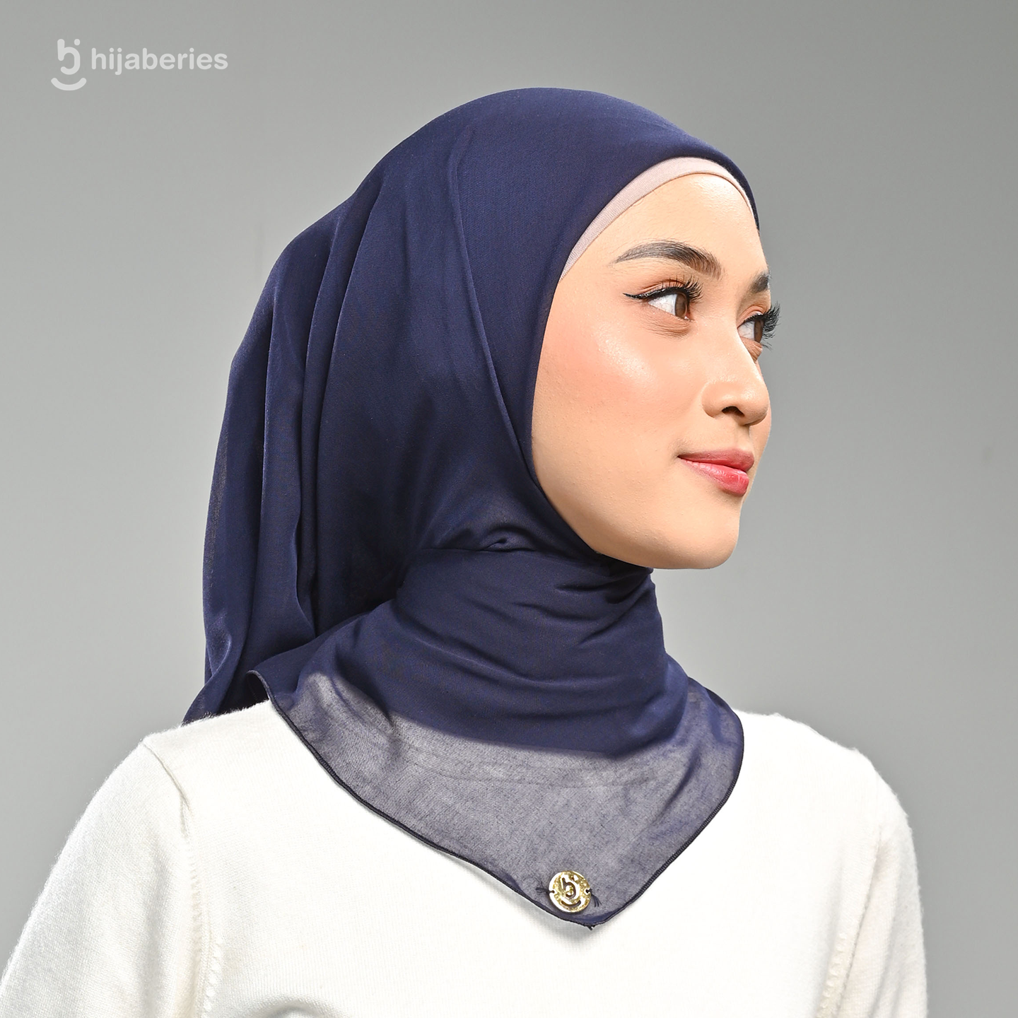 Paris Basic Japan Neci 4 Sisi Hijaberies - V2 Dark Navy