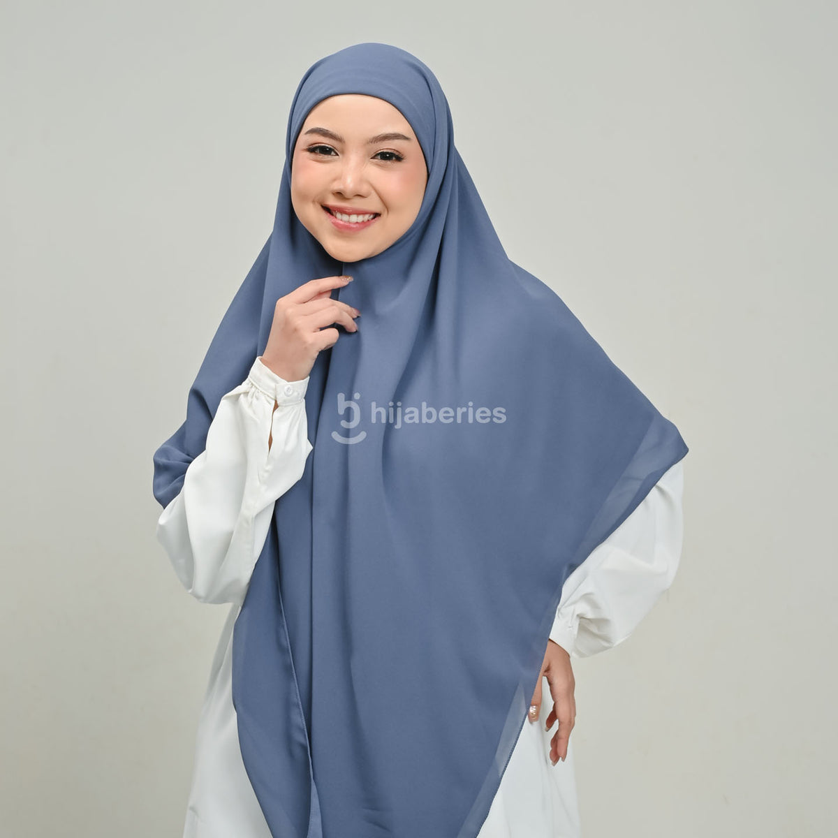 Hijaberies - Khiban Instan (Hijab Bandana Instan 2 Layer Bahan Ceruty Babydoll | Hijab Syar'i)