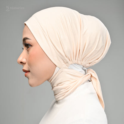 Inner Hijab Ear & Neck Cover Hijaberies - Biscuit