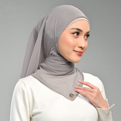 Paris Basic Japan Neci 4 Sisi Hijaberies - V2 Grey