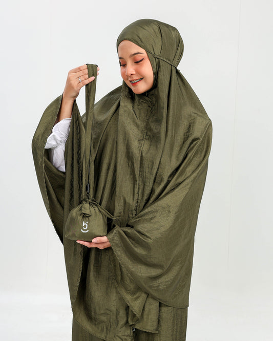 Aurel Travel Prayer Set Hijaberies - Army