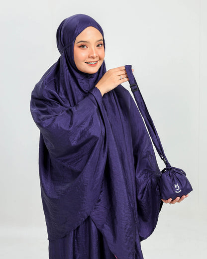 Aurel Travel Prayer Set Hijaberies - Navy