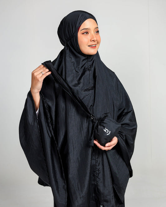 Aurel Travel Prayer Set Hijaberies - Black