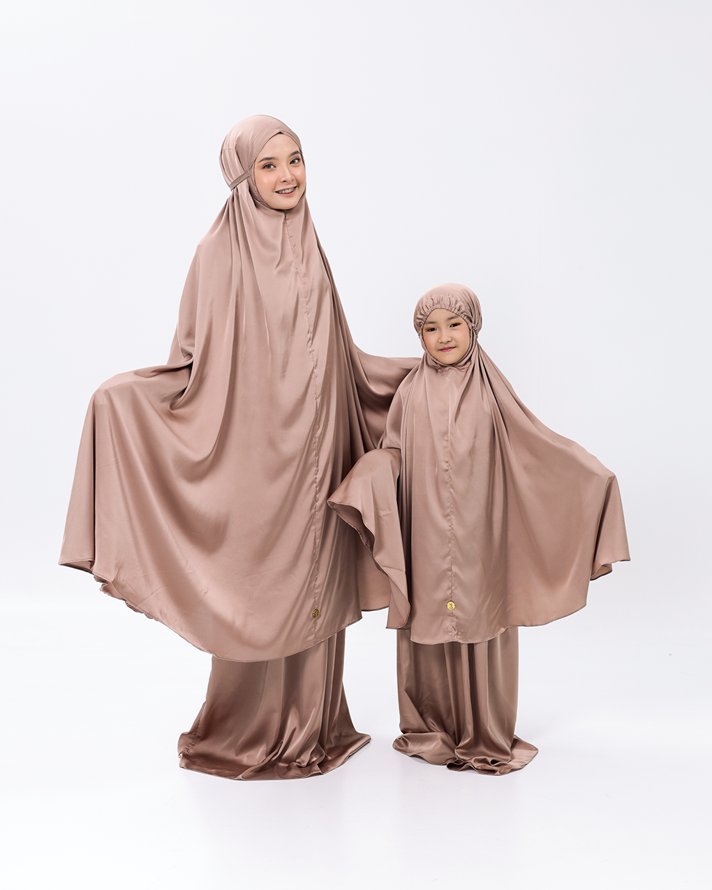 Royal Prayer Set Satin Silk Kids - Latte