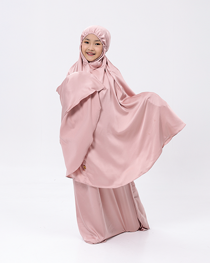 Royal Prayer Set Satin Silk Kids - Blush