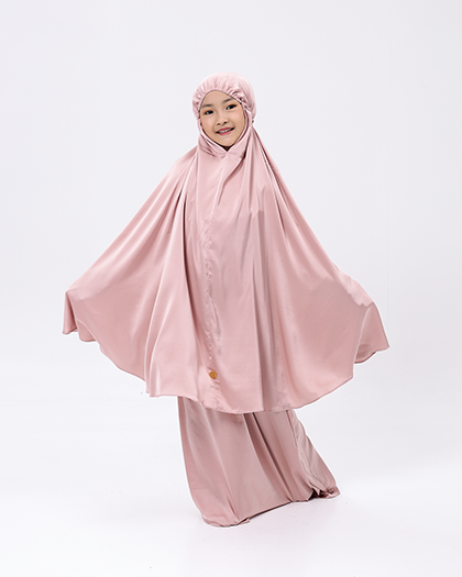 Royal Prayer Set Satin Silk Kids - Blush