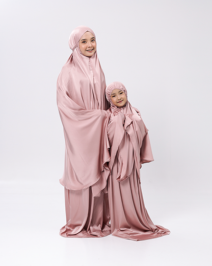 Royal Prayer Set Satin Silk Kids - Blush