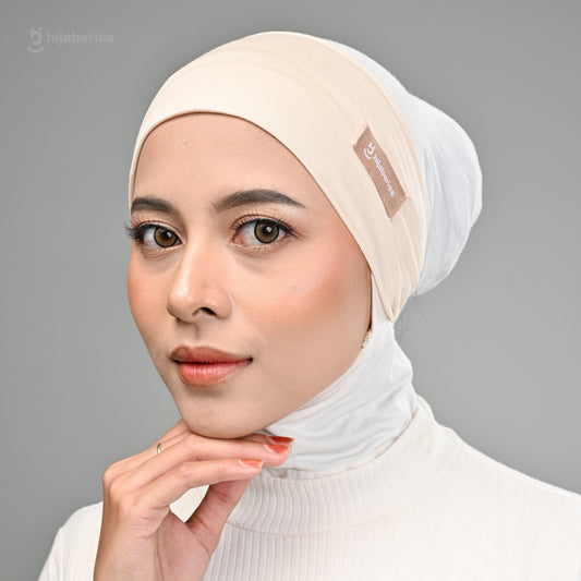 Inner Hijab Bandana Cotton Rayon Hijaberies - Biscuit