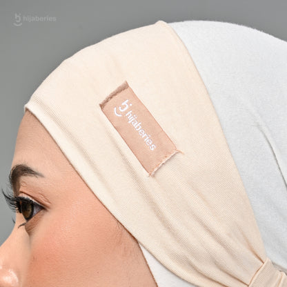 Inner Hijab Bandana Cotton Rayon Hijaberies - Biscuit