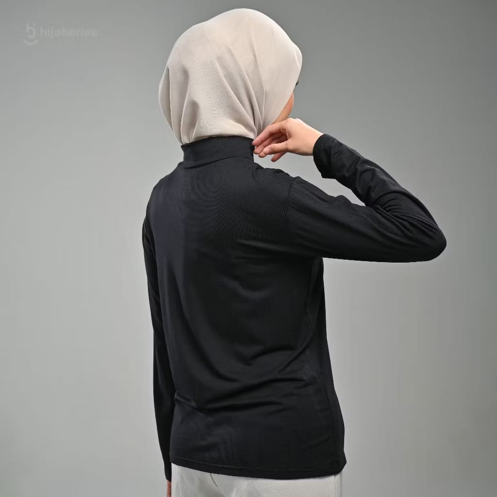 Inner Top Basic Regular Size Hijaberies - Black