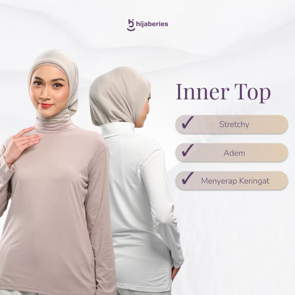 Inner Top Basic Regular Size Hijaberies - Khaky