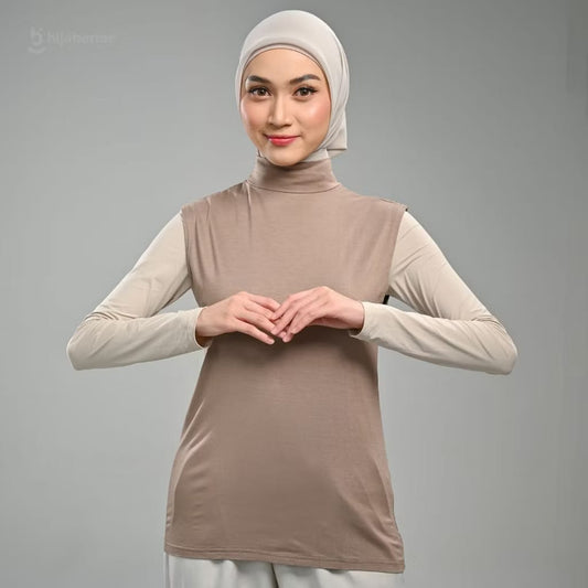Inner Tanktop Basic Plus Size Hijaberies - Khaky