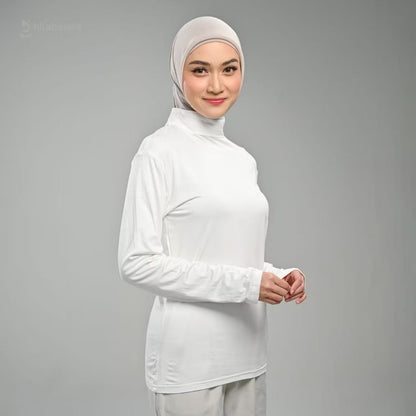 Inner Top Basic Plus Size Hijaberies - Broken White