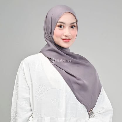 Pashmina Viscose Tencel Hijaberies (Hijab Pashmina dengan Exclusive Box) - Iron Grey