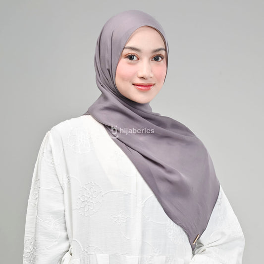 Pashmina Viscose Tencel Hijaberies (Hijab Pashmina dengan Exclusive Box) - Iron Grey