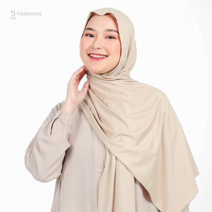 Kesa Pashmina Kaos Hijaberies - Ivory