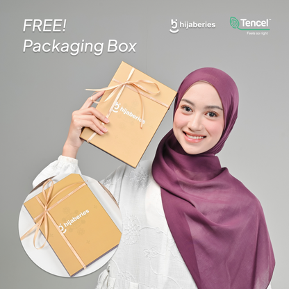 Pashmina Viscose Tencel Hijaberies (Hijab Pashmina dengan Exclusive Box) - Navy