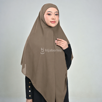 Hijaberies - Khiban Instan (Hijab Bandana Instan 2 Layer Bahan Ceruty Babydoll | Hijab Syar'i)