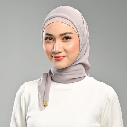 Paris Basic Japan Neci 4 Sisi Hijaberies - V2 Light  Grey