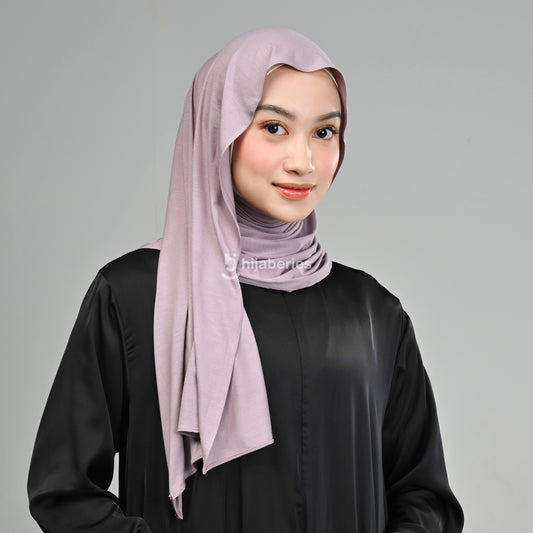Kesa Tencel Pashmina Kaos Hijaberies - Mauve