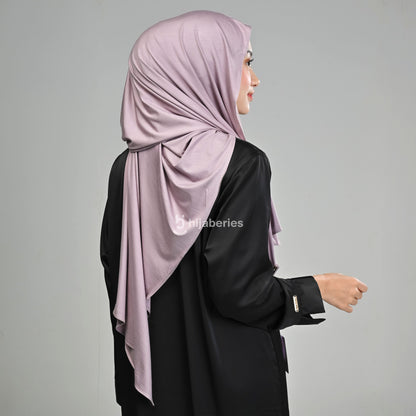 Kesa Tencel Pashmina Kaos Hijaberies - Mauve