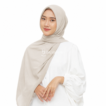 Hijaberies - Kelora Pashmina Square | Pashmina Segi Empat Pola | Muka Tegak | Bahan Babydoll