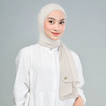 Hijaberies - Malaka Pashmina 2in1 Inner (Hijab Pashmina Instan dengan Fitur Inner)
