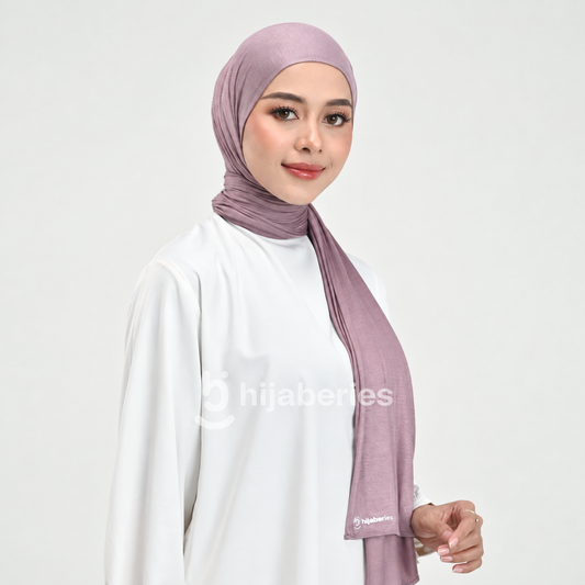 Hijaberies - Pashmina Viscose Bamboo (Pashmina Flowy Tidak Numpuk di Leher)