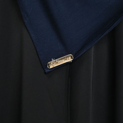 Kesa Tencel Pashmina Kaos Hijaberies - Navy