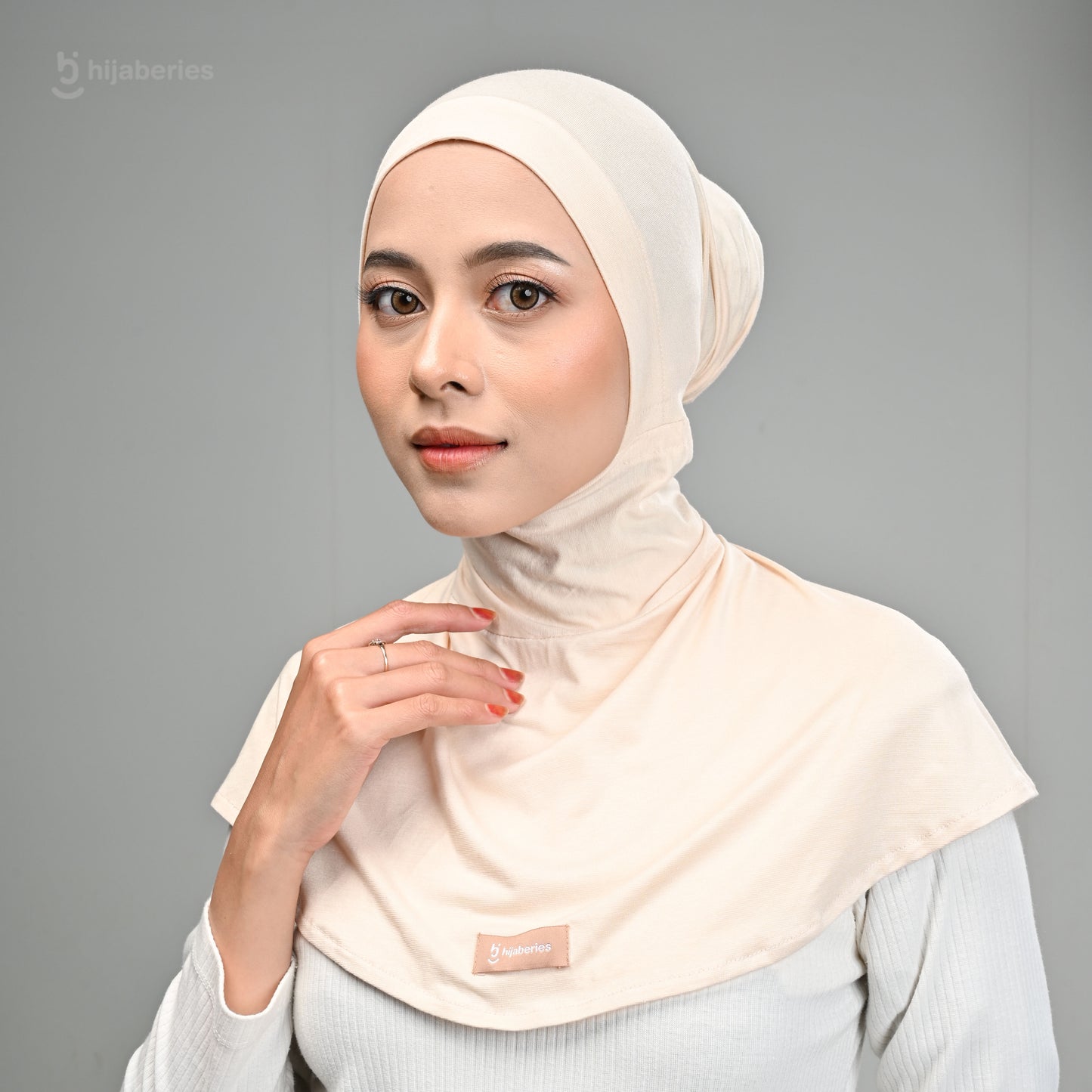 Inner Hijab Ninja Button - Biscuit