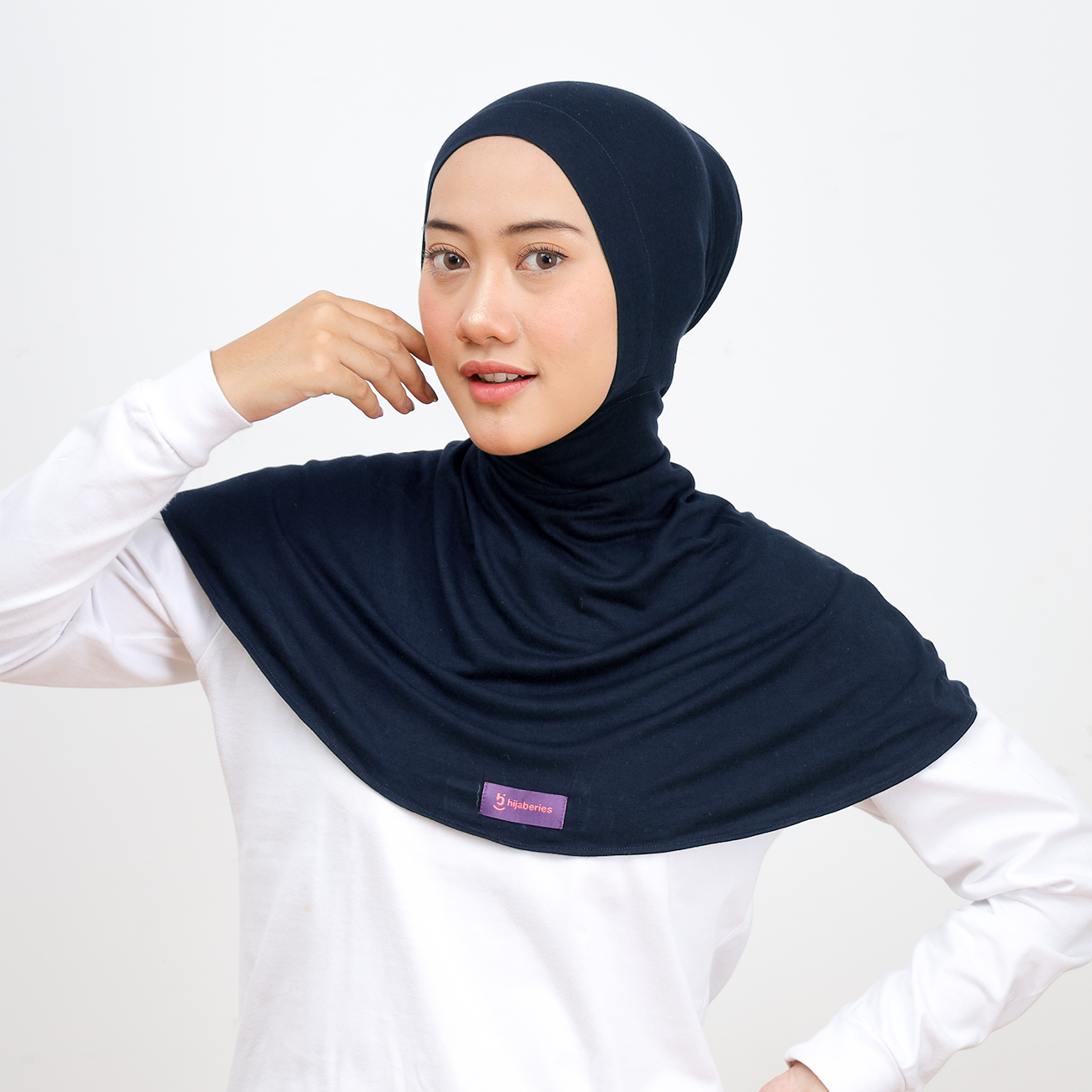 Inner Hijab Ninja Button - Navy