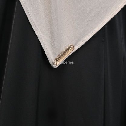 Kesa Tencel Pashmina Kaos Hijaberies - Oat Milk