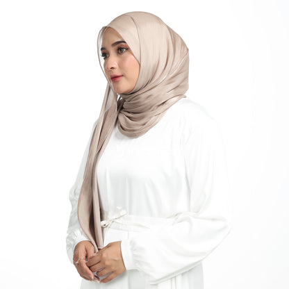 Shimmer Silk Pashmina Hijaberies - Oyster