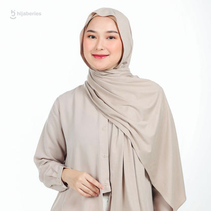 Kesa Pashmina Kaos Hijaberies - Oyster