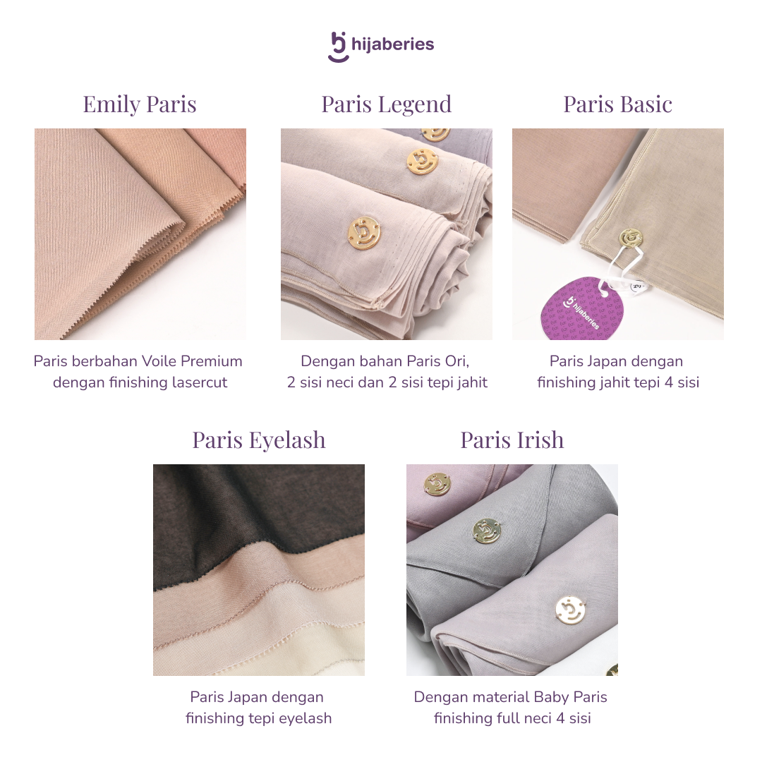 Paris Basic Japan Soft Touch Neci 4 Sisi Hijaberies - V2 Ivory